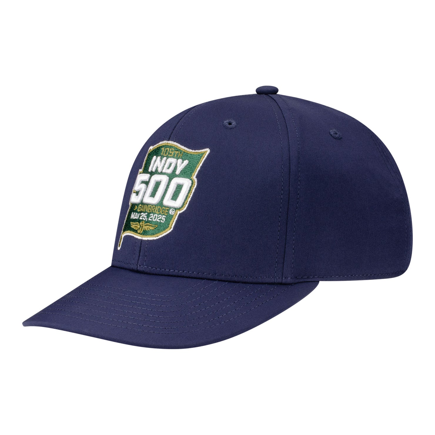 2025 Indy 500 Embroidered Logo Hat in Blue - Front Left View