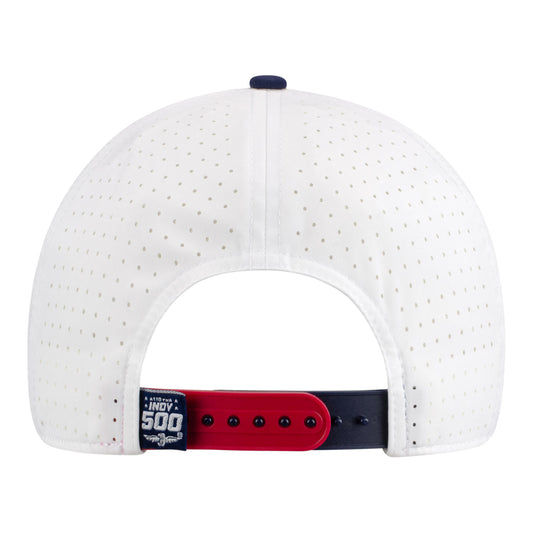 2026 Indy 500 Embroidered Rope Hat in White - Back View