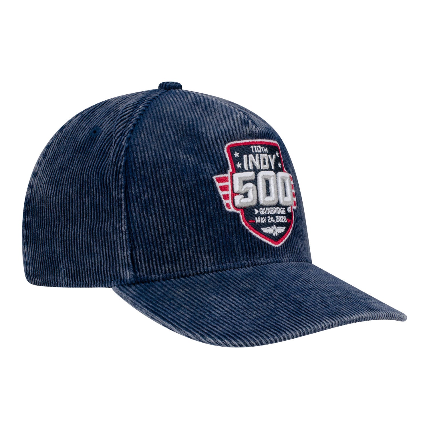 2026 Indy 500 Reclaim Icon Corduroy Hitch Hat in Blue - Front Right View