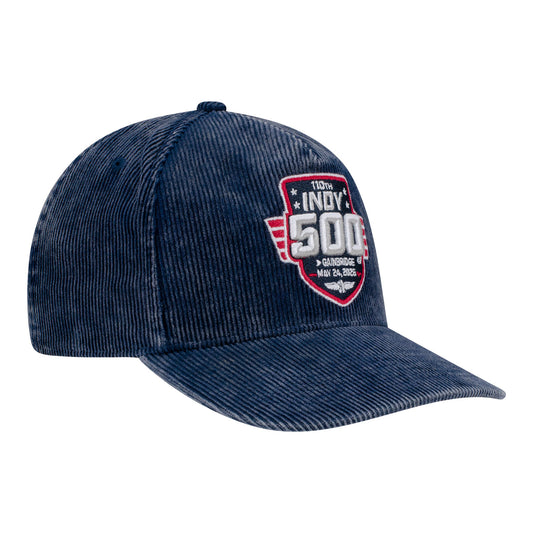 2026 Indy 500 Reclaim Icon Corduroy Hitch Hat in Blue - Front Right View