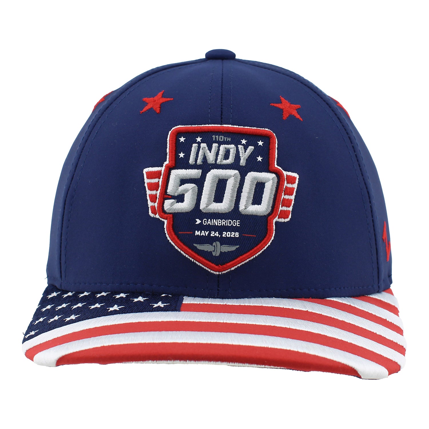 110th Indy 500 Americana Hat in Blue - Front View
