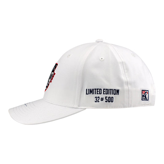 2026 Indy 500 LE #32 Starting Field Hat Autographed by Caio Collet in White - Left Side View