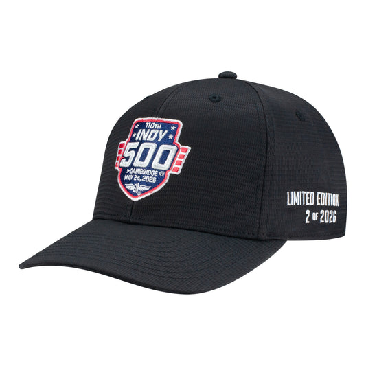 2026 Indy 500 Numbered Hat #2 in black - Front Left View