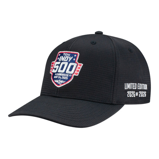 2026 Indy 500 Numbered Hat #2026 in Black - Front left view