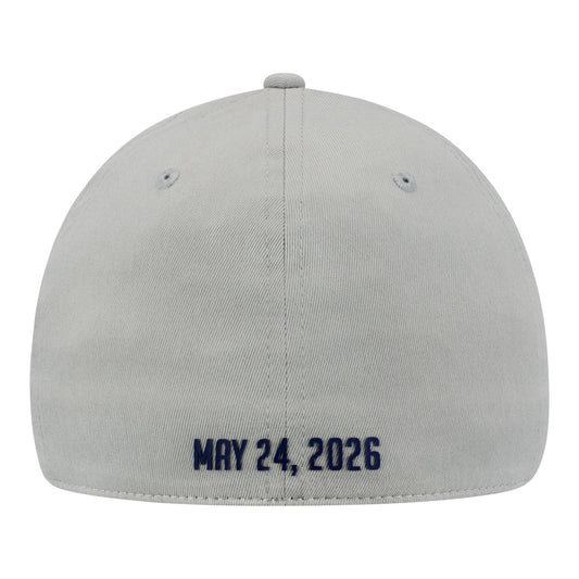 2026 Indy 500 Flex Fit Grey Hat in Grey - back view