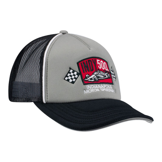 2026 Indy 500 IMS Woven Patch Hat in Grey - FRont Right View