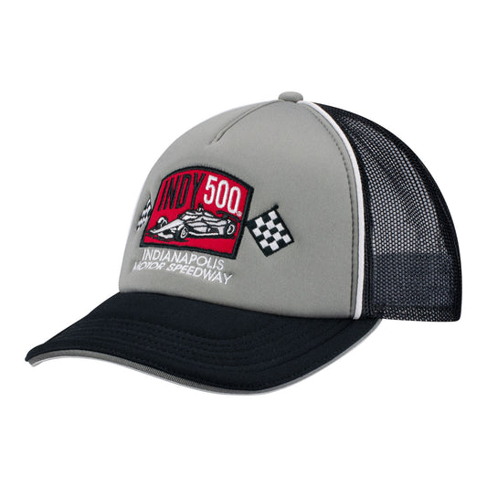 2026 Indy 500 IMS Woven Patch Hat in Grey - Front Left View