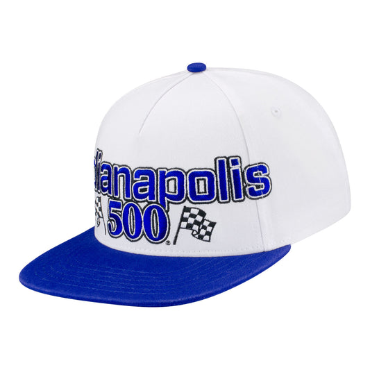 2026 Indy 500 Oversized Indy 500 Hat in White - Front Left View
