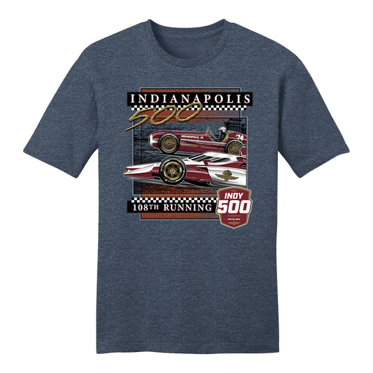 2024 Indy 500 Past Champions T-Shirt - front view