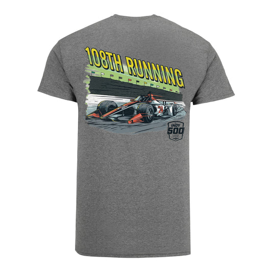 2024 Indy 500 Cartoon T-Shirt - back view