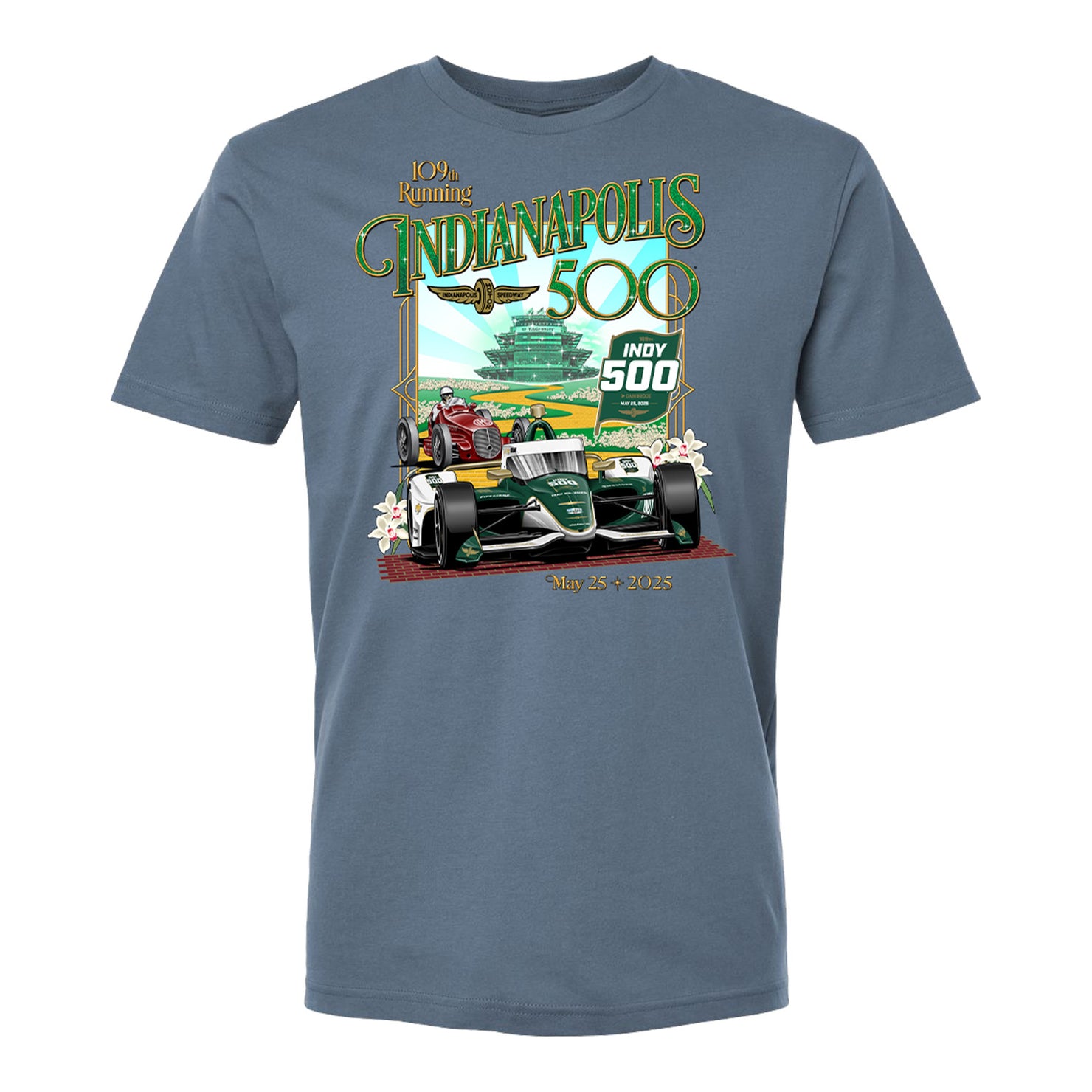 2025 Indianapolis 500 Past Champion T-Shirt - Front View