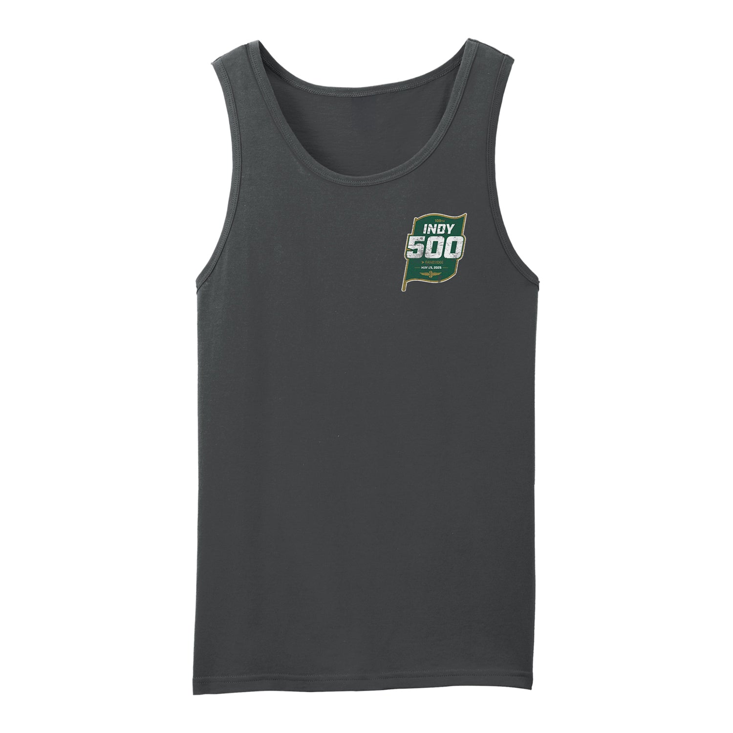 2025 Indy 500 Tank Top in Grey - Front View