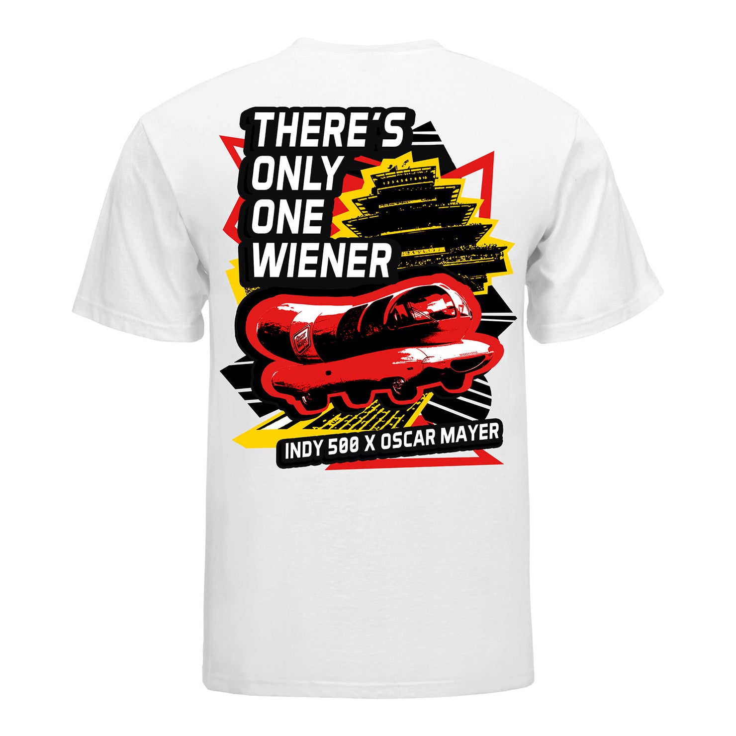 2025 Wienie 500 T-Shirt in White - Back View