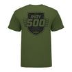 2026 Indy 500 Logo T-Shirt in Green - Back View