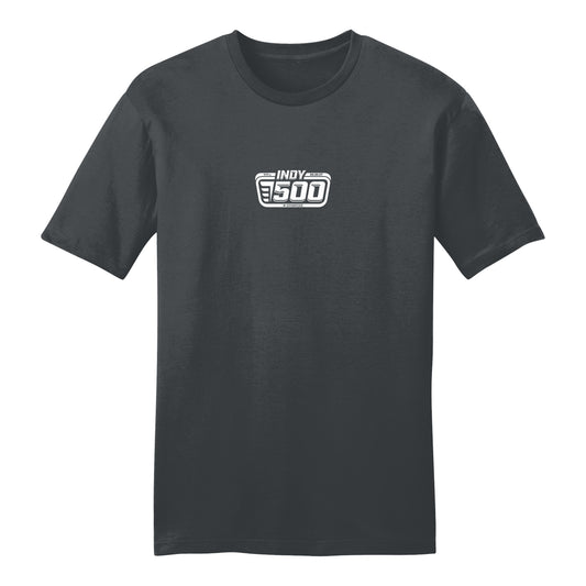 2027 Indianapolis 500 Ghost Car T-Shirt in Black - Front View