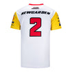 2023 Josef Newgarden Indy 500 Champion Jersey in white and yellow - back view
