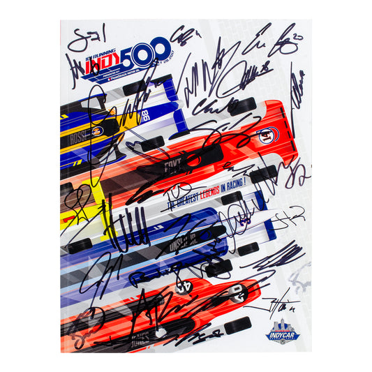2017 Indy 500 Autographed Program - Front View