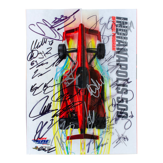 2018 Indy 500 Autographed Program - Front View