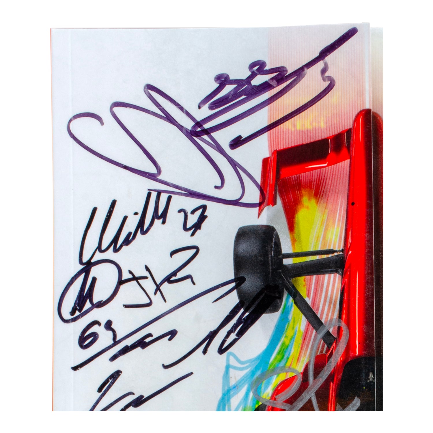 2018 Indy 500 Autographed Program - Top Left View