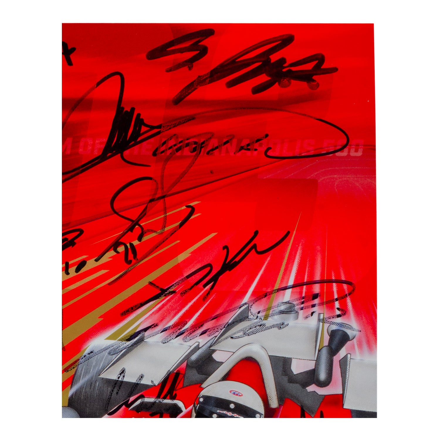 2019 Indy 500 Autographed Program - Top Right View