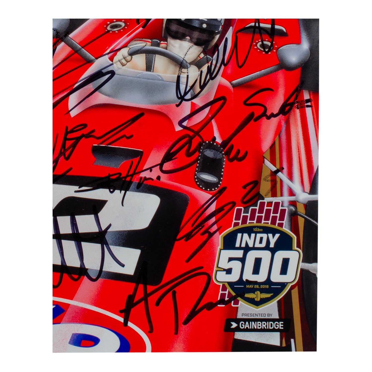 2019 Indy 500 Autographed Program - Bottom Right View