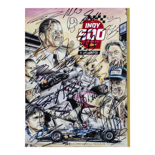 2020 Indy 500 Autographed Program - Front View