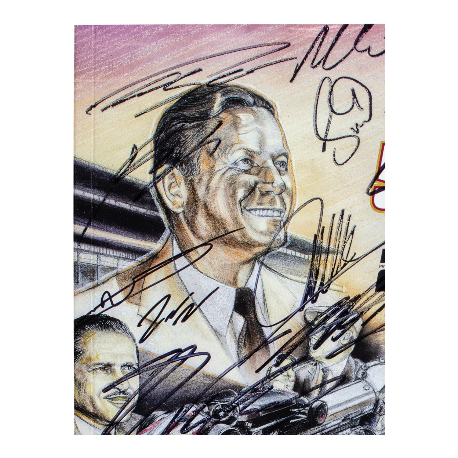 2020 Indy 500 Autographed Program - Top Left View