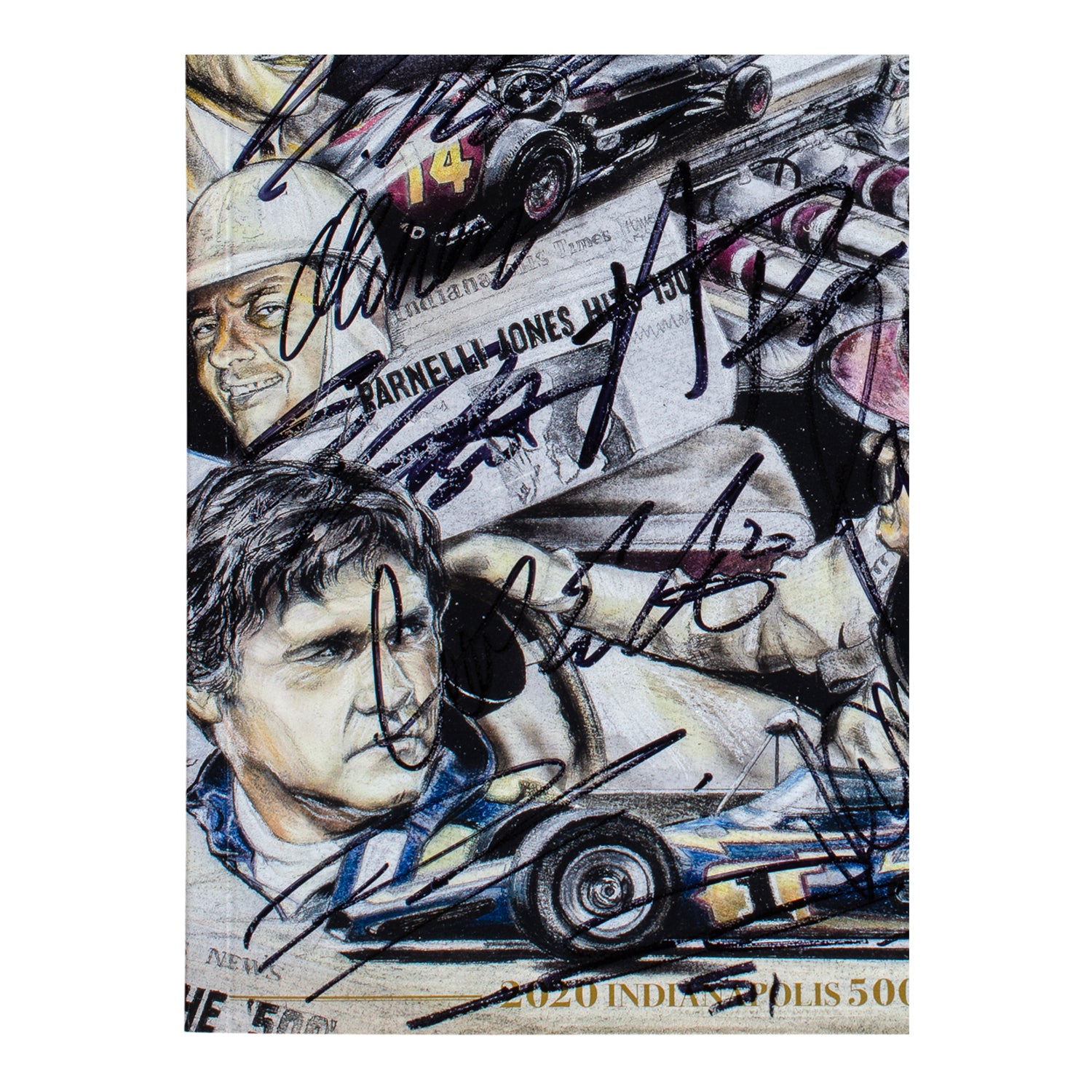 2020 Indy 500 Autographed Program - Bottom Left View