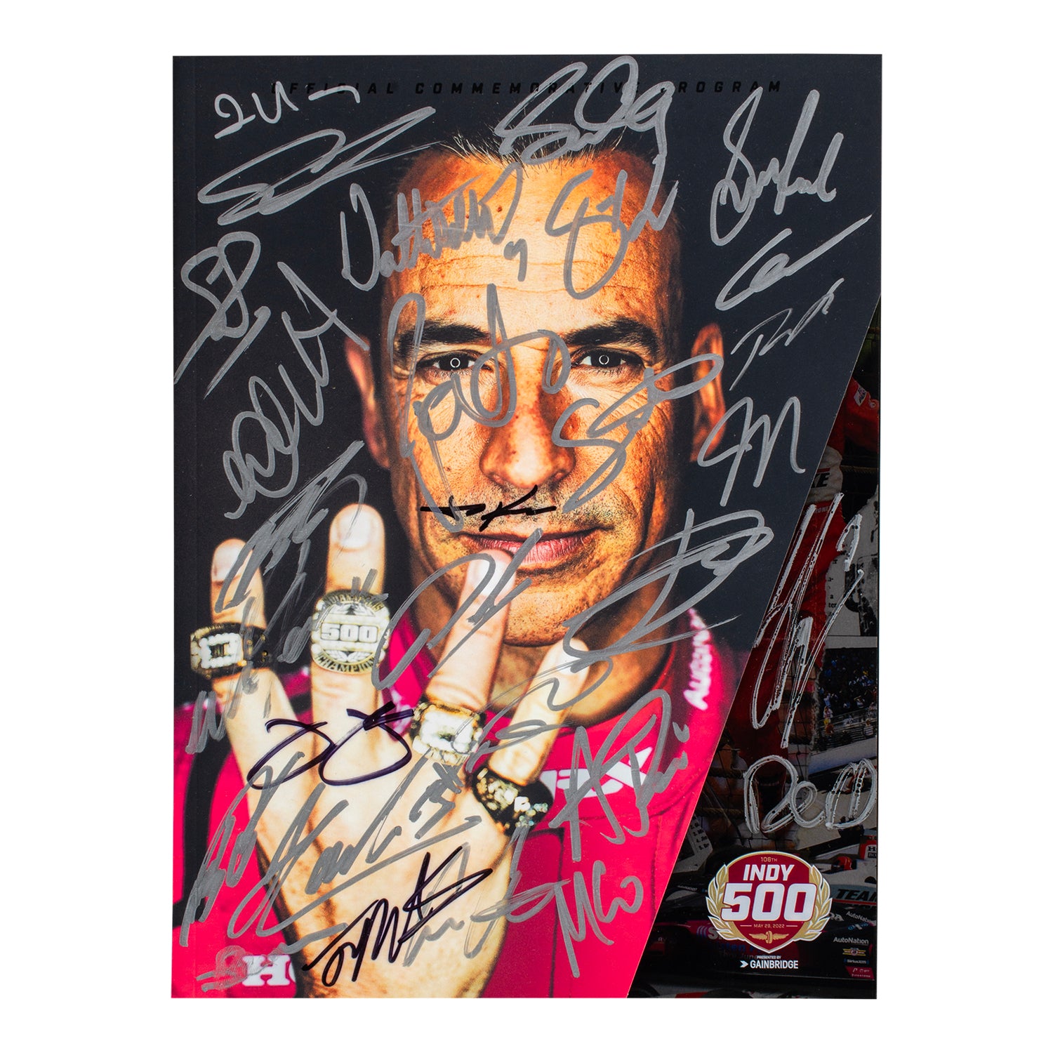 2022 Indy 500 Autographed Program - Front View