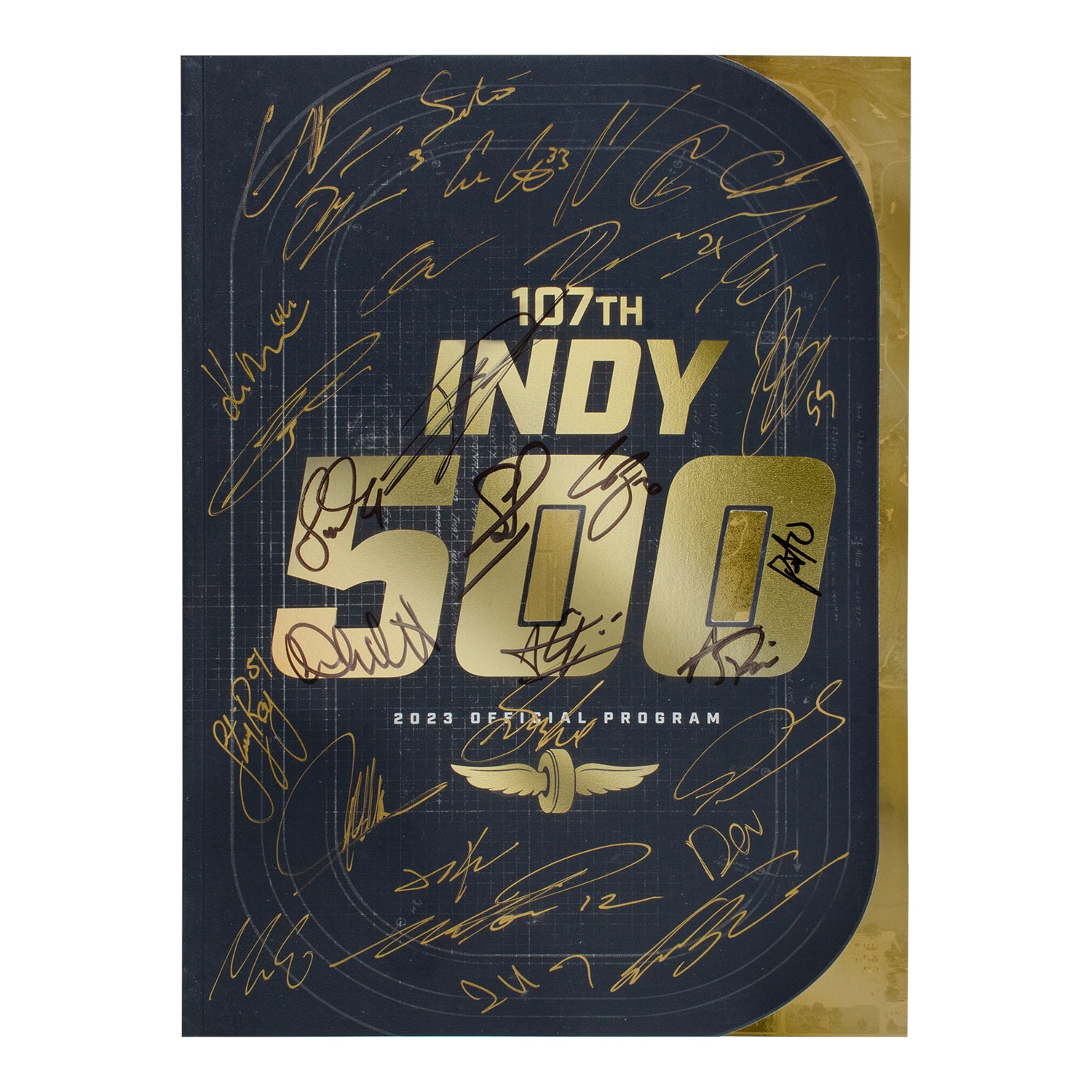 2023 Indy 500 Autographed Program - Front View
