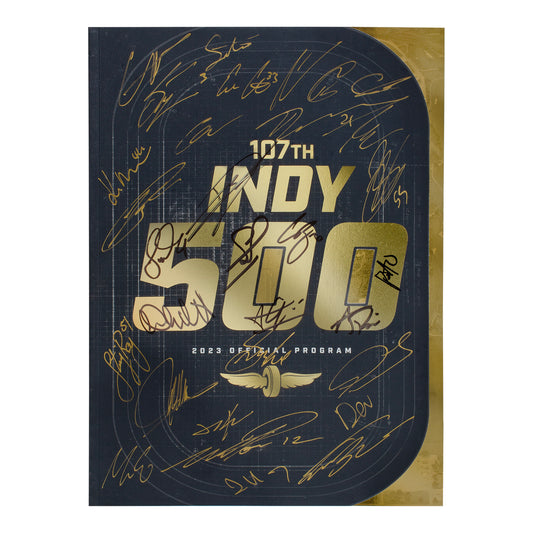 2023 Indy 500 Autographed Program - Front View