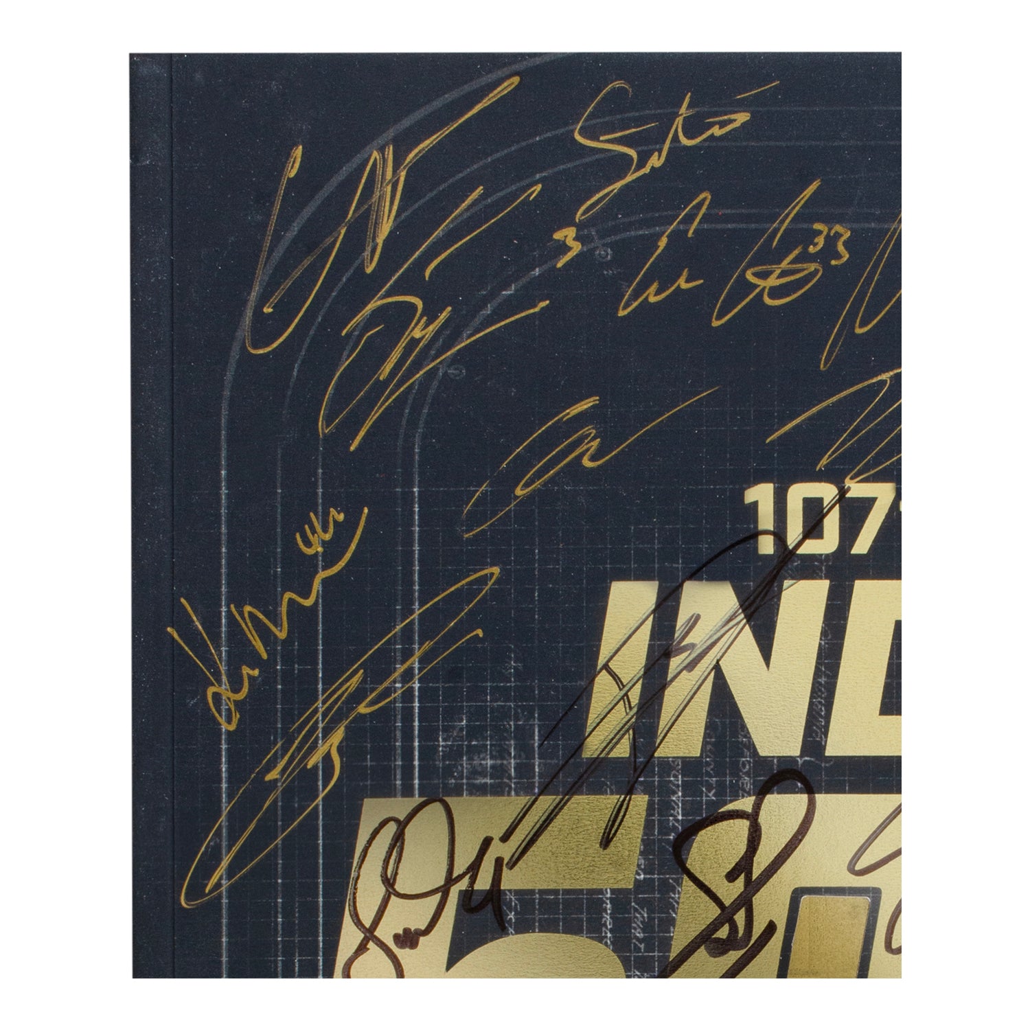 2023 Indy 500 Autographed Program - Top Left View