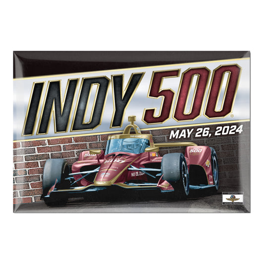 2024 Indy 500 Button Magnet 2x3