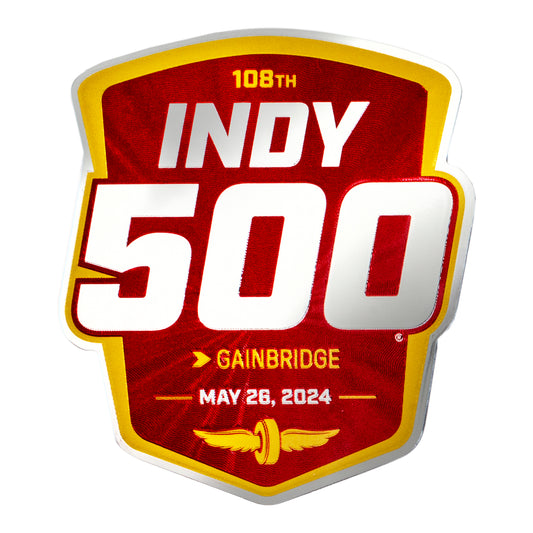 2024 Indy 500 Foil Magnet - front view
