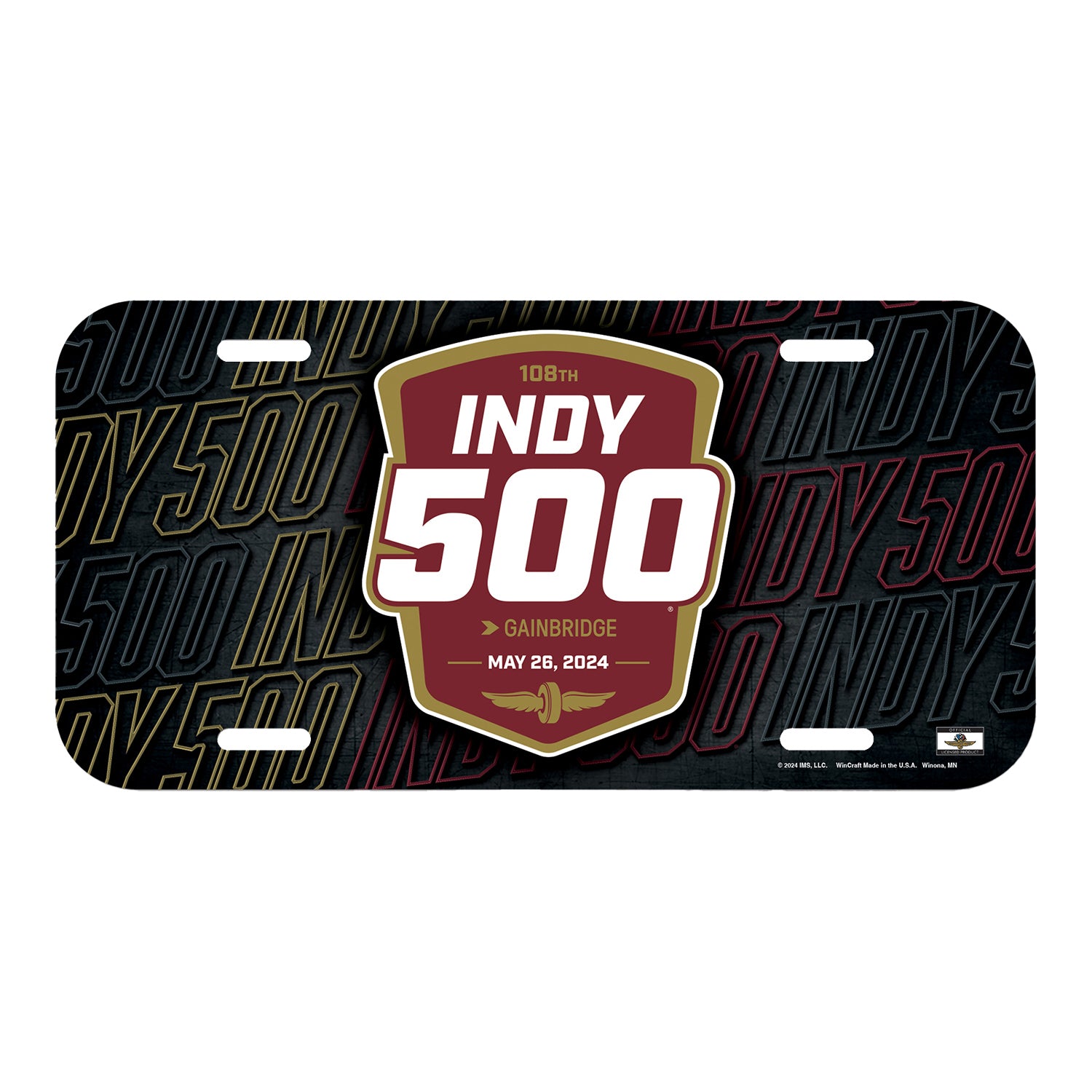 2024 Indy 500 Event License Plate