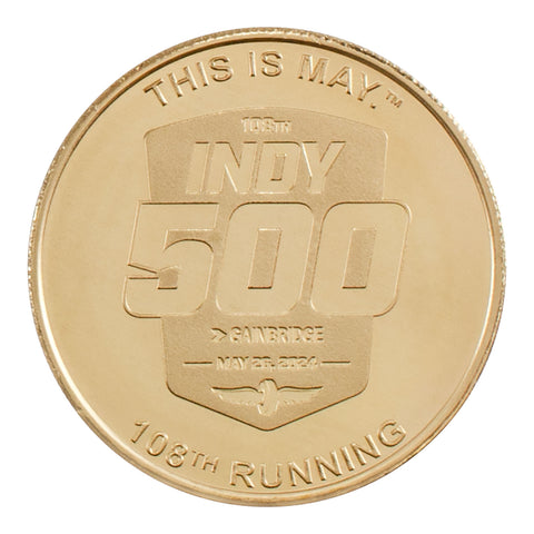 2024 Indy 500 Bronze Coin - front view