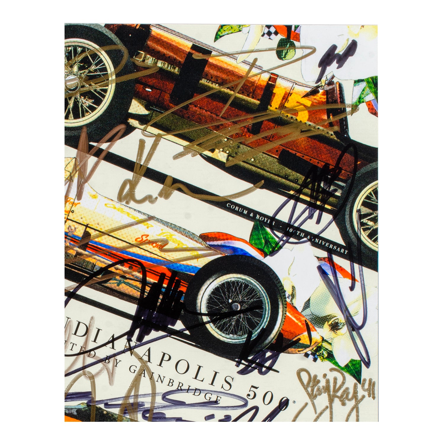 2024 Indy 500 Autographed Program - Top Right View