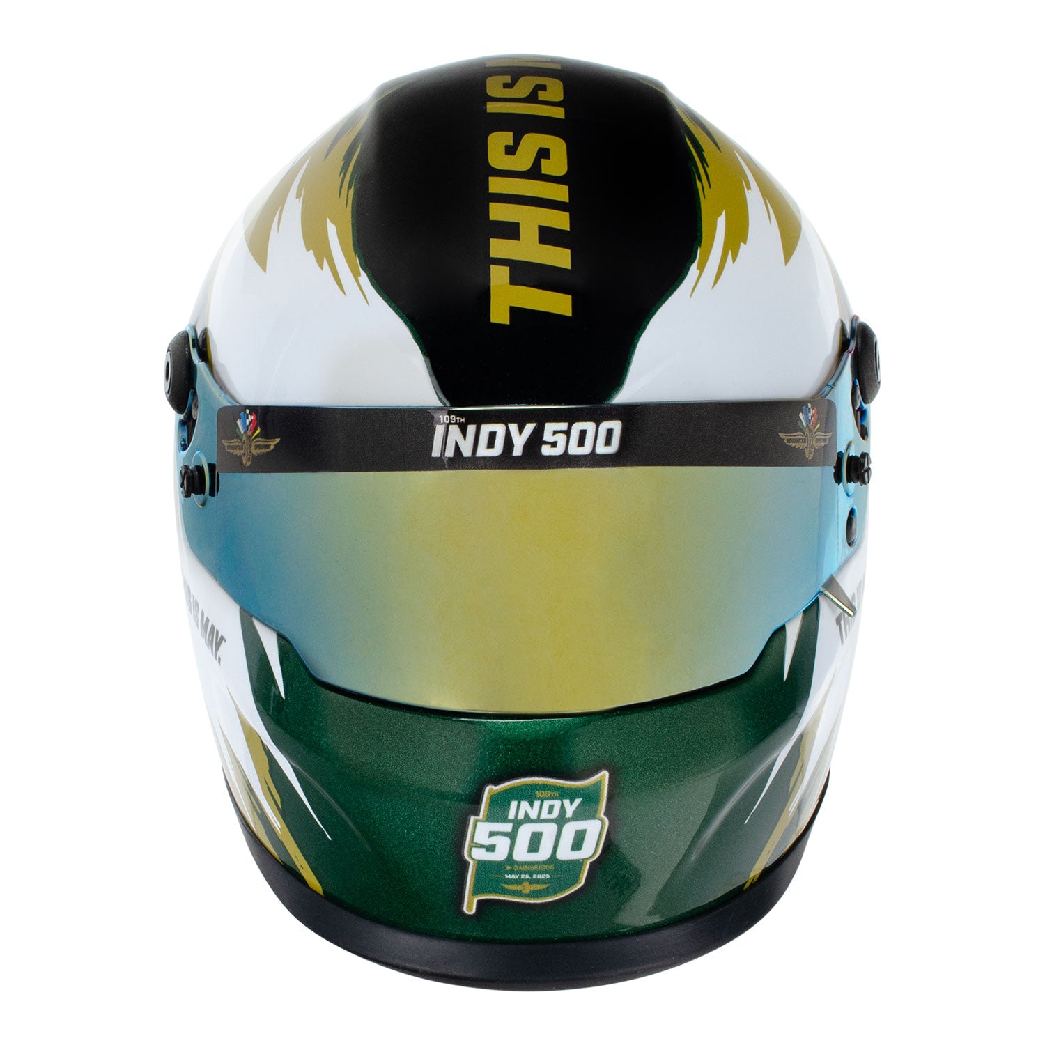 2025 Indy 500 Mini Helmet - Front View