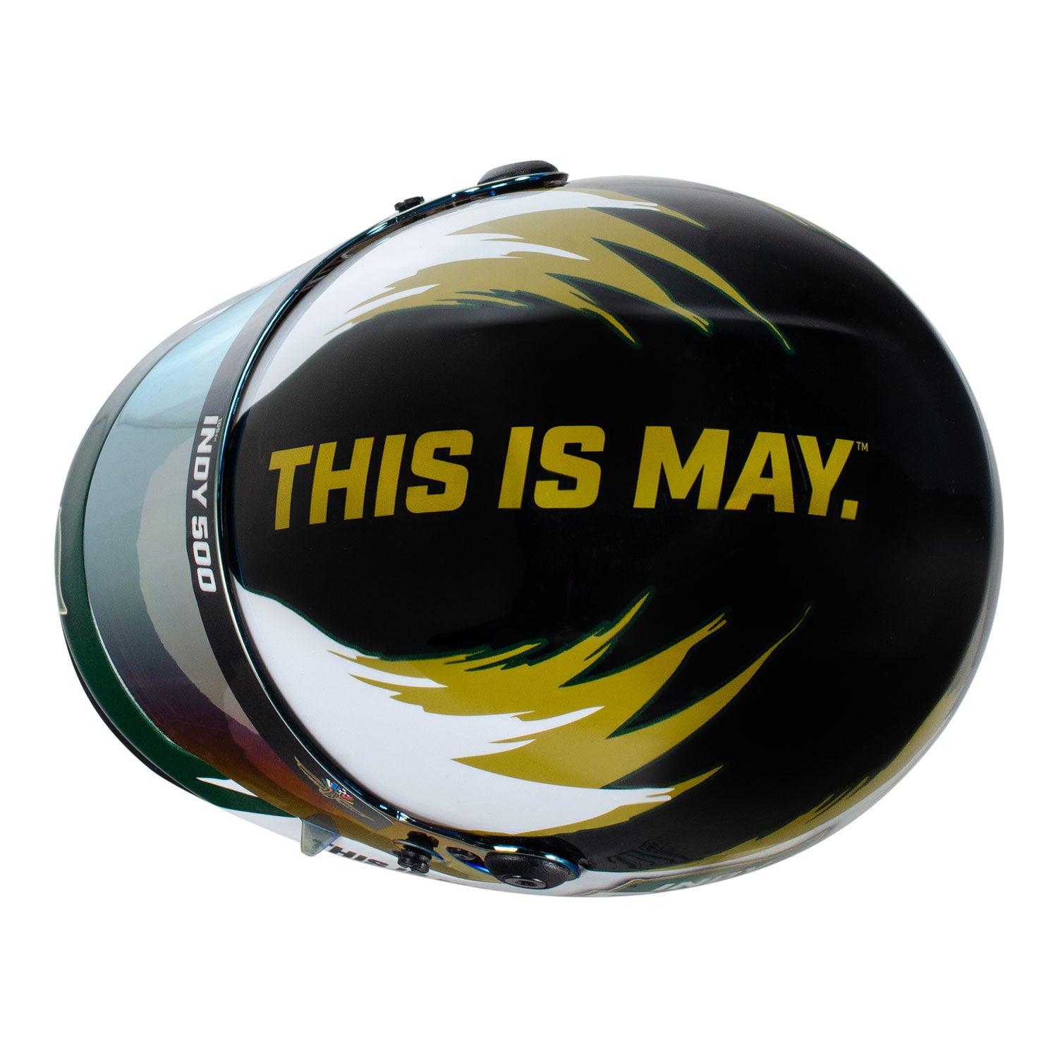 2025 Indy 500 Mini Helmet - Top View