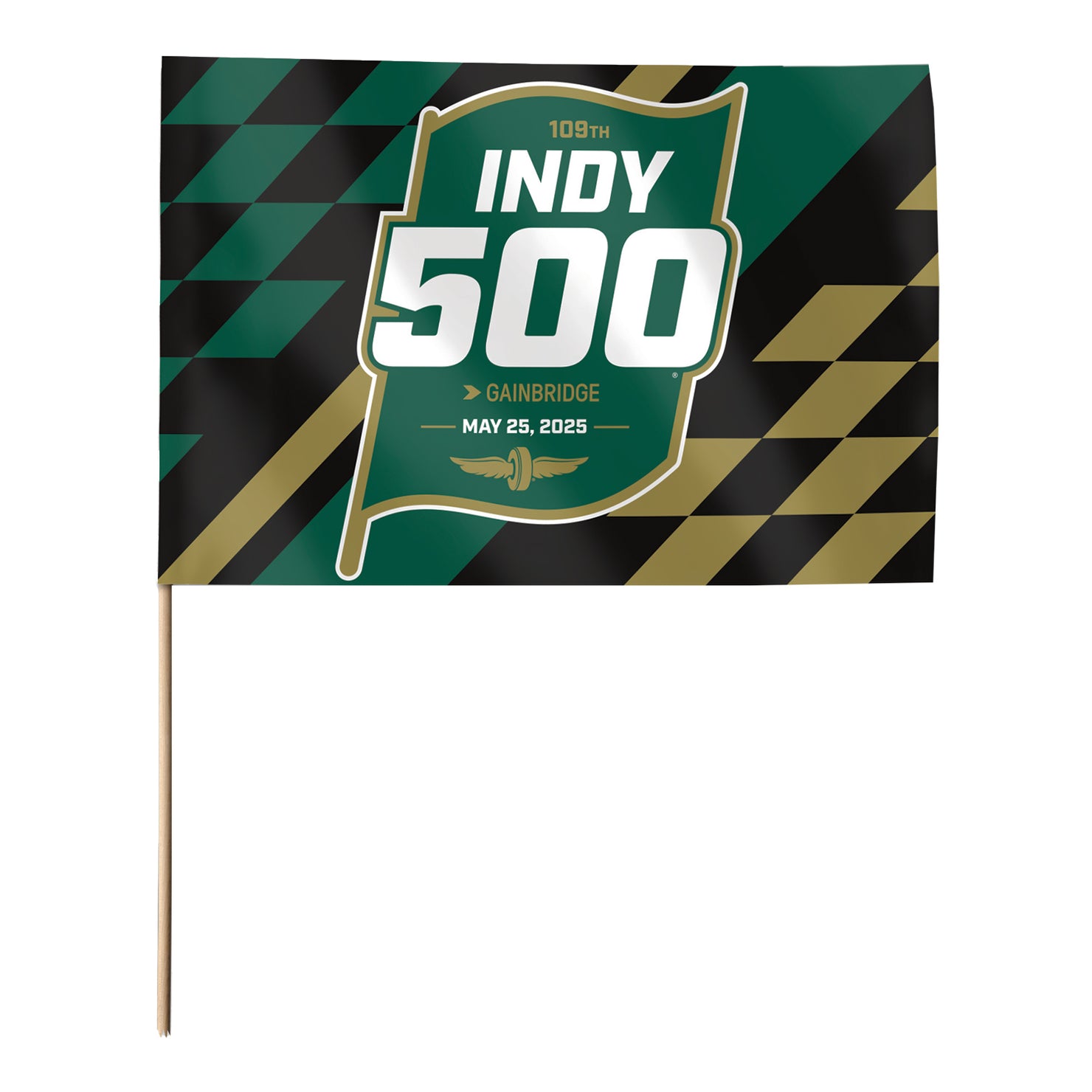 2025 Indy 500 Event Stick Flag