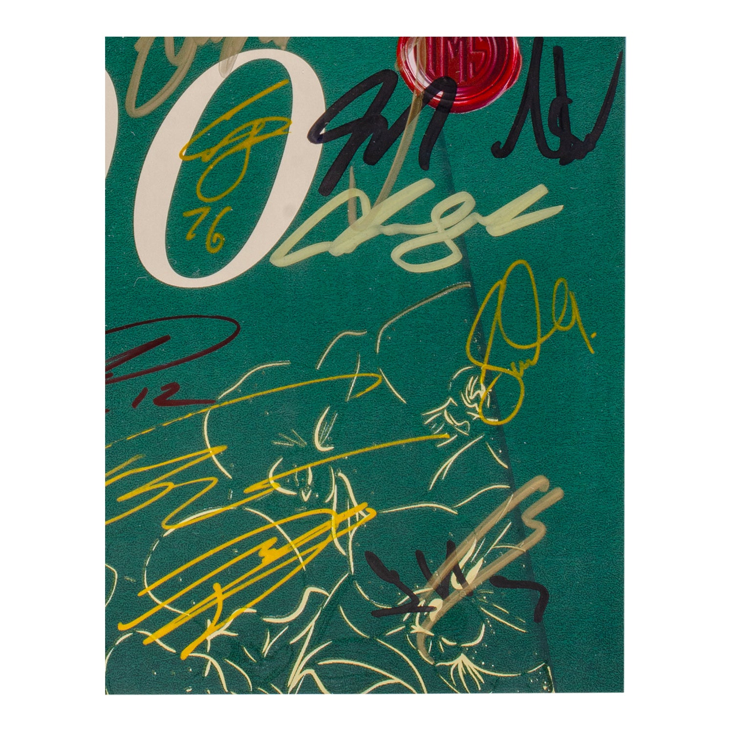 2025 Indy 500 Autographed Program - Bottom Right Detail View