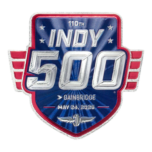 2026 Indy 500 Foil Logo Magnet - Front View