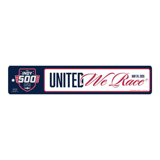 2026 Indy 500 Event Street Sign - Front View
