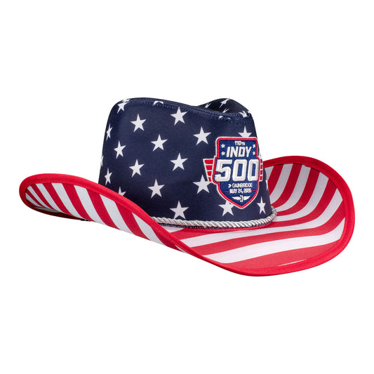 2026 Indy 500 Americana Cowboy Hat in blue - front right view