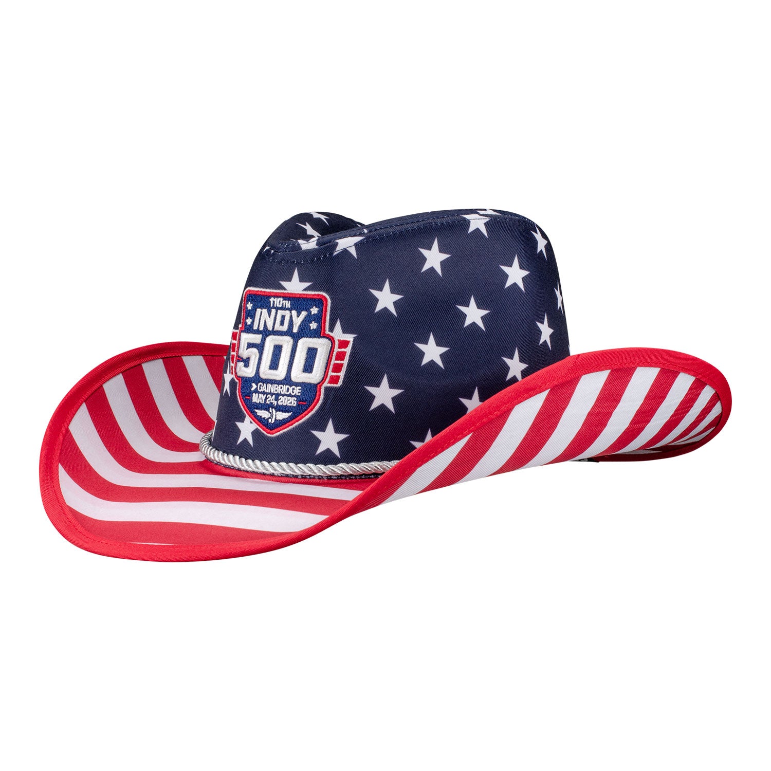 2026 Indy 500 Americana Cowboy Hat in Blue - Front left view