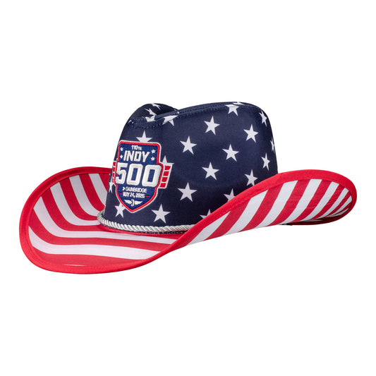 2026 Indy 500 Americana Cowboy Hat in Blue - Front left view