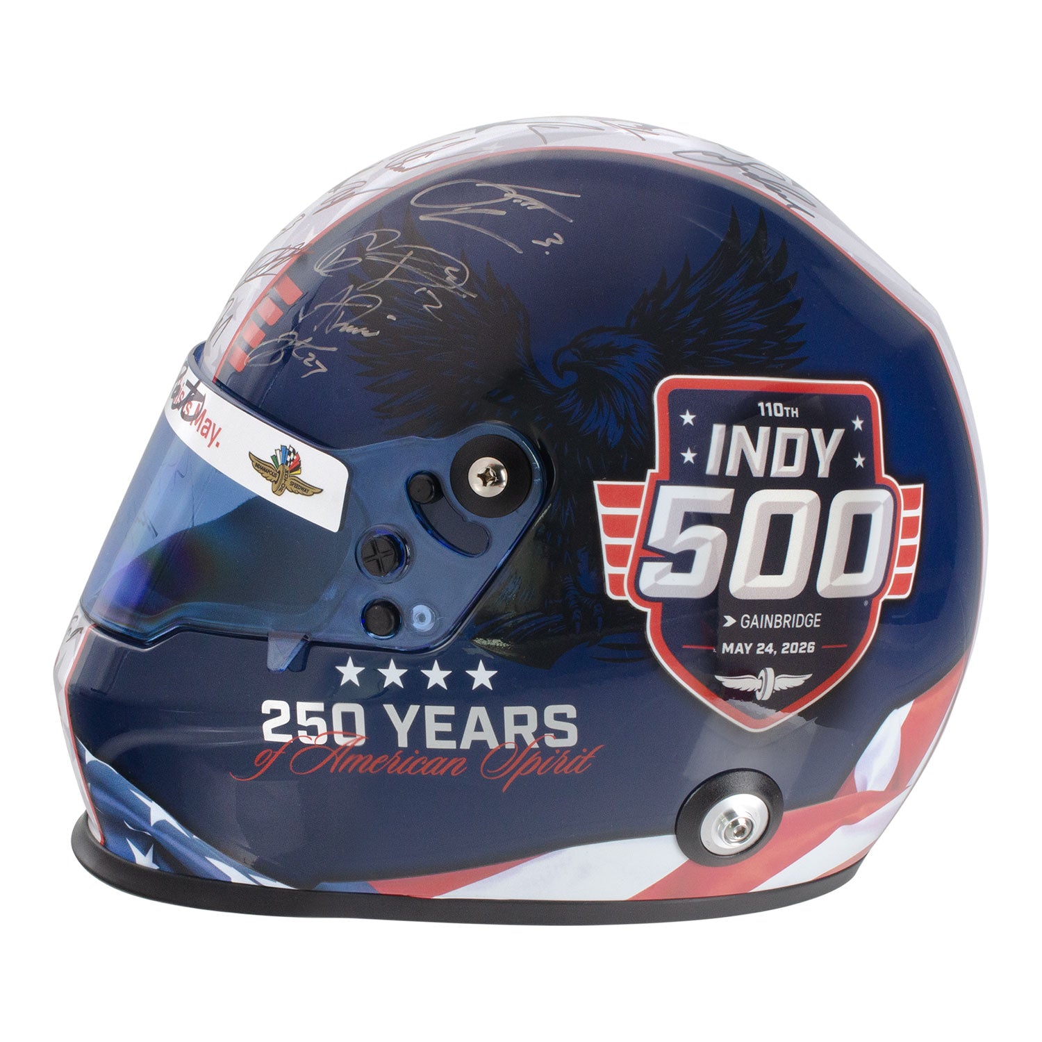 2026 Indy 500 Full Size Helmet Full Field Autographed Auction 2026 Indy 500 Full Size Helmet Full Field Autographed Auction