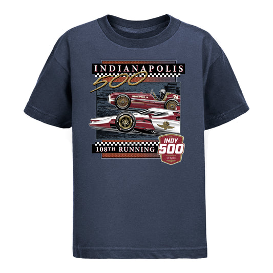 2024 Indy 500 Past Champions Youth T-Shirt - front view