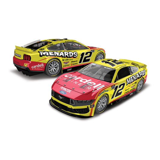 2025 Ryan Blaney Menards 1/64 Diecast - Front and Back View