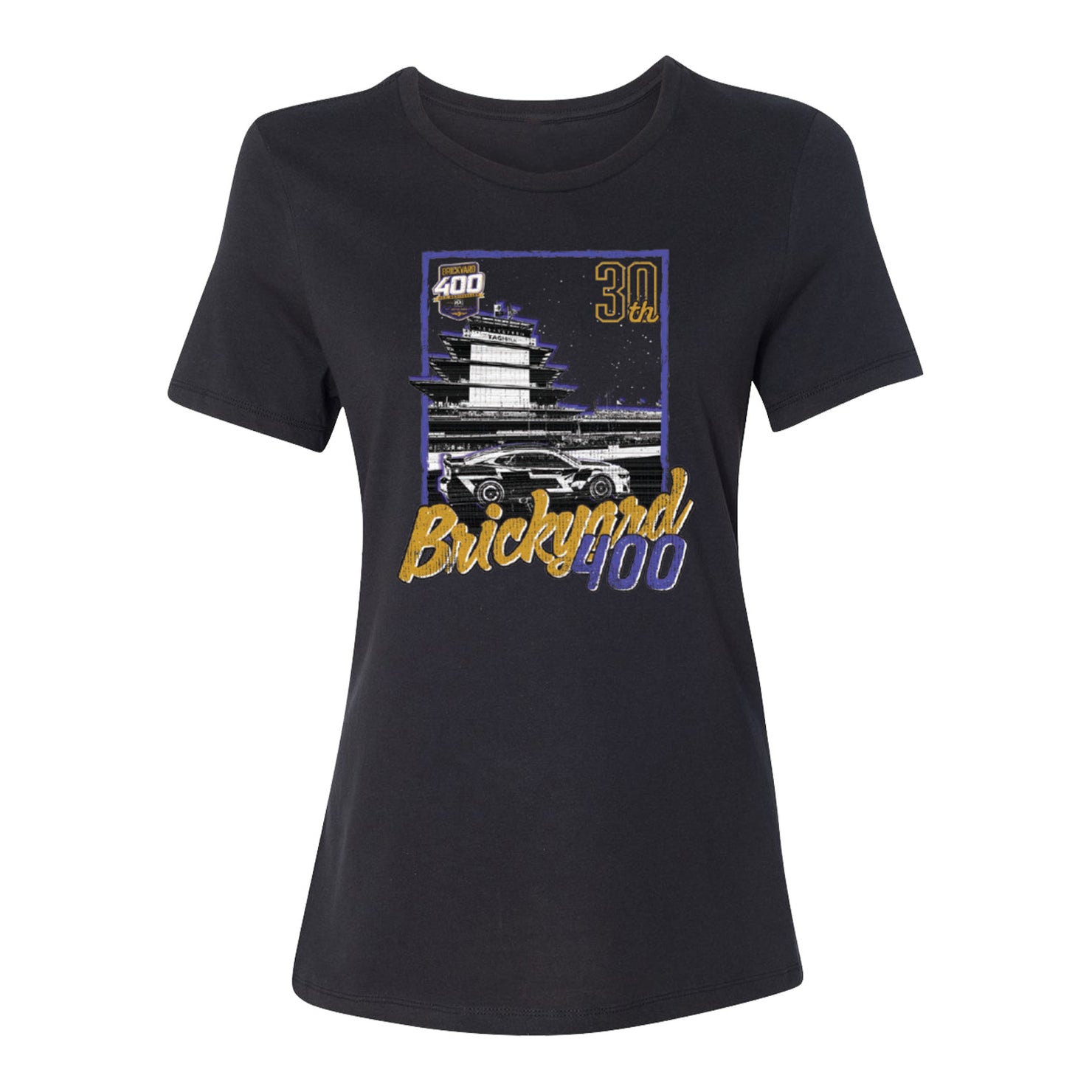 2024 Brickyard 400 30th Anniversary Ladies T-Shirt - front view